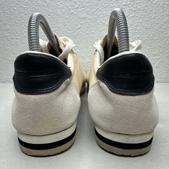 Tory Burch Blue & Tan Sneakers - Picture 4 of 7